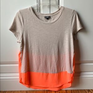 Express women’s color block tshirt, size small